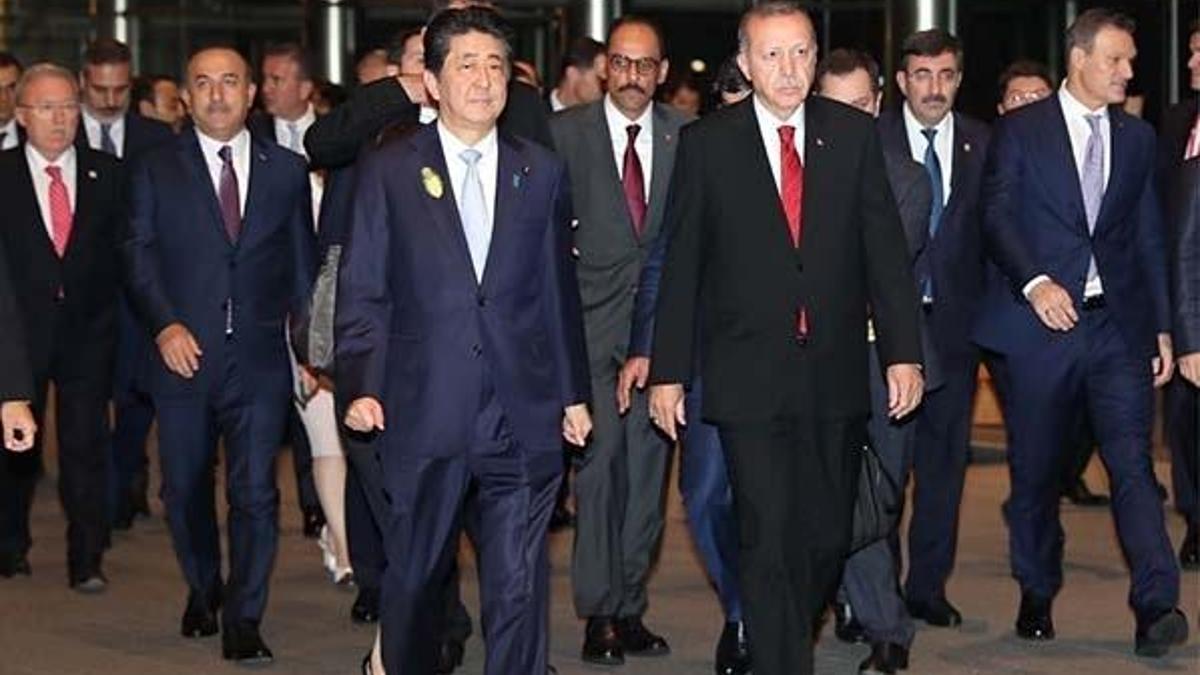 Cumhurbaşkanı Erdoğan Japonya Başbakanı ile görüştü