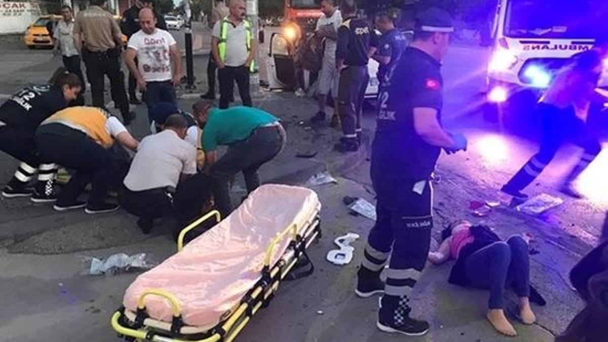 Ankara'da feci kaza! İki kadın kanlar içinde kaldı