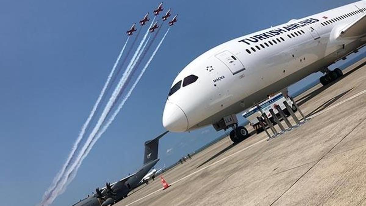 THY'nin 'Maçka' uçağı Şehit Eren Bülbül anısına Trabzon'a uçtu