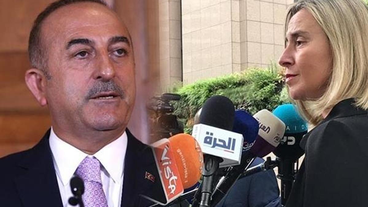 Çavuşoğlu, Mogherini ile Doğu Akdeniz'deki sondajı görüştü