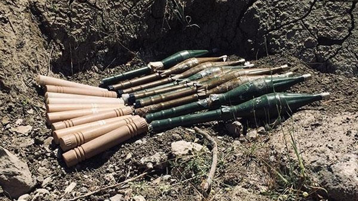 Herekol Dağı'nda PKK'nın cephaneliği bulundu