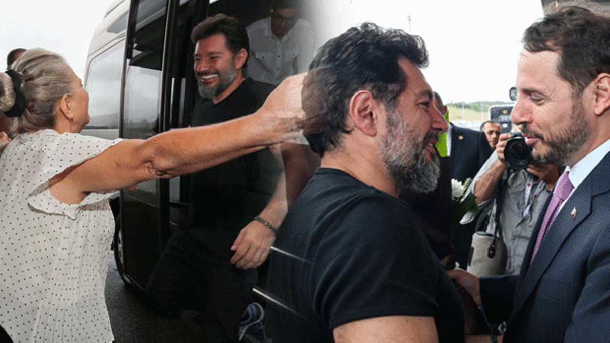 Hakan Atilla İstanbul'da! Ailesi ve Bakan Albayrak karşıladı!