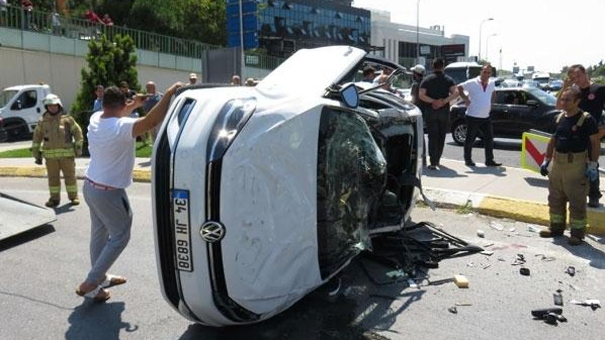 Çekmeköy-Şile yolunda trafik kazası: 3 yaralı