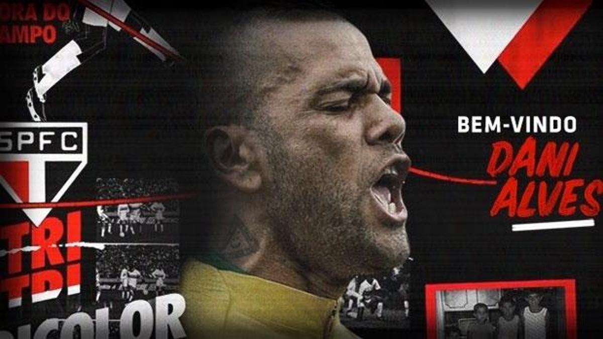 Dani Alves resmen Sao Paulo'da!
