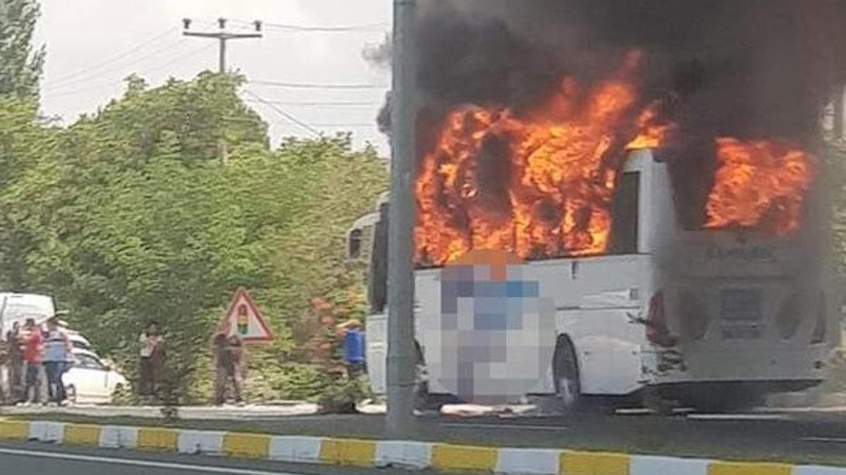 Balıkesir'de otobüs yandı! 5 kişi hayatını kaybetti