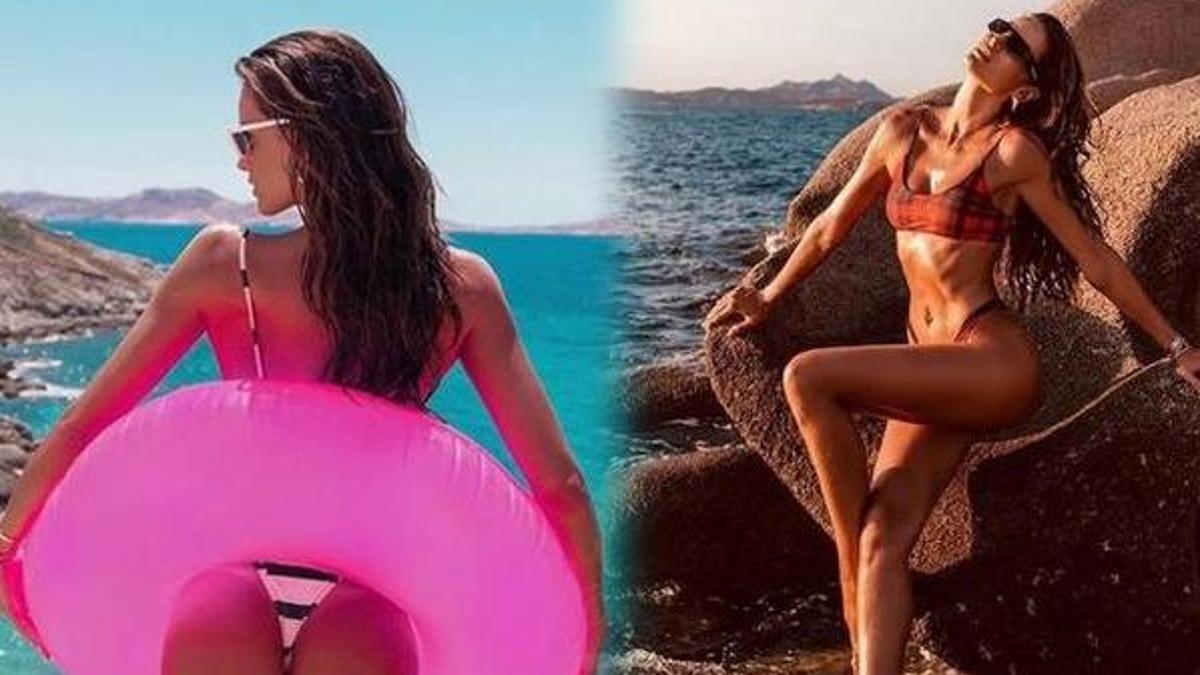 Izabel Goulart fotoğrafçısını tatilde yanında taşıyor
