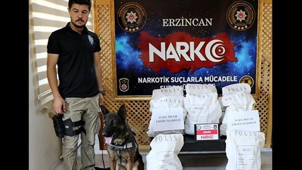 Erzincan’da 3,5 milyon TL değerinde eroin ele geçirildi