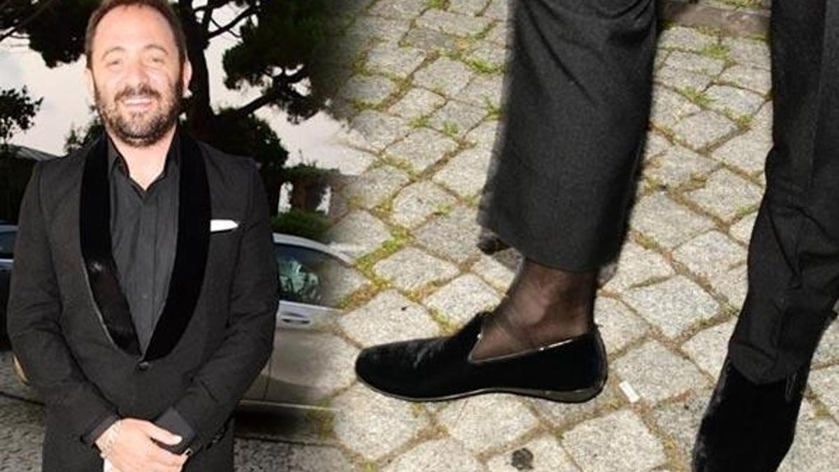 Önder Açıkbaş'ın çorabı dikkat çekti!