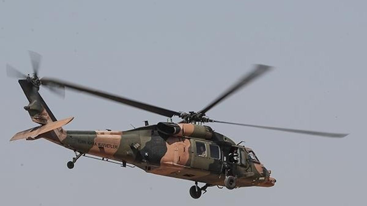 Suriye sınırında helikopter hareketliliği
