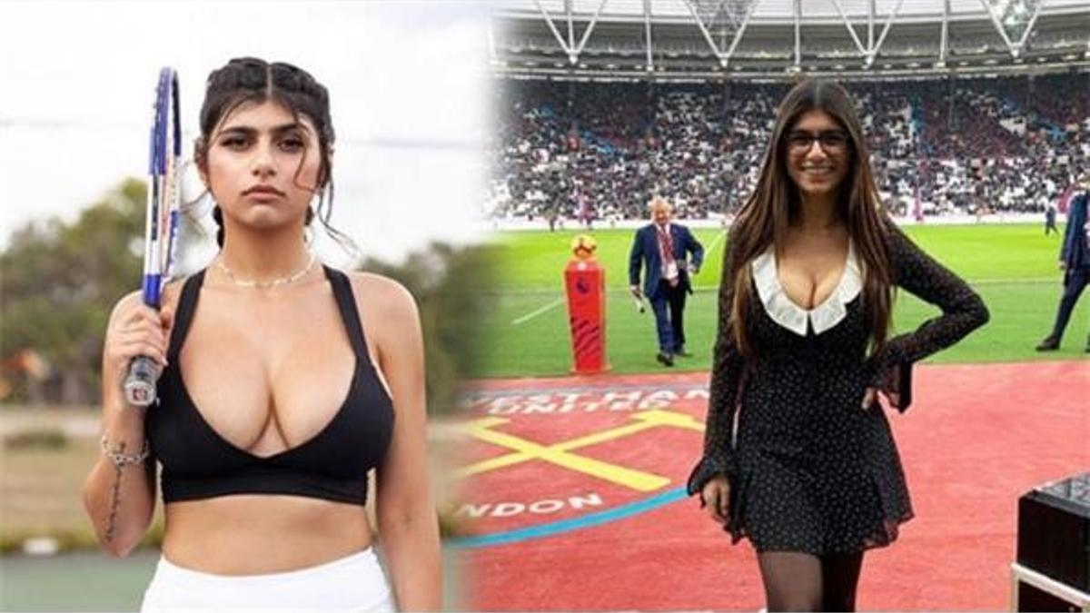 Yetişkin film yıldızı Mia Khalifa'yi tribüne çağırdılar