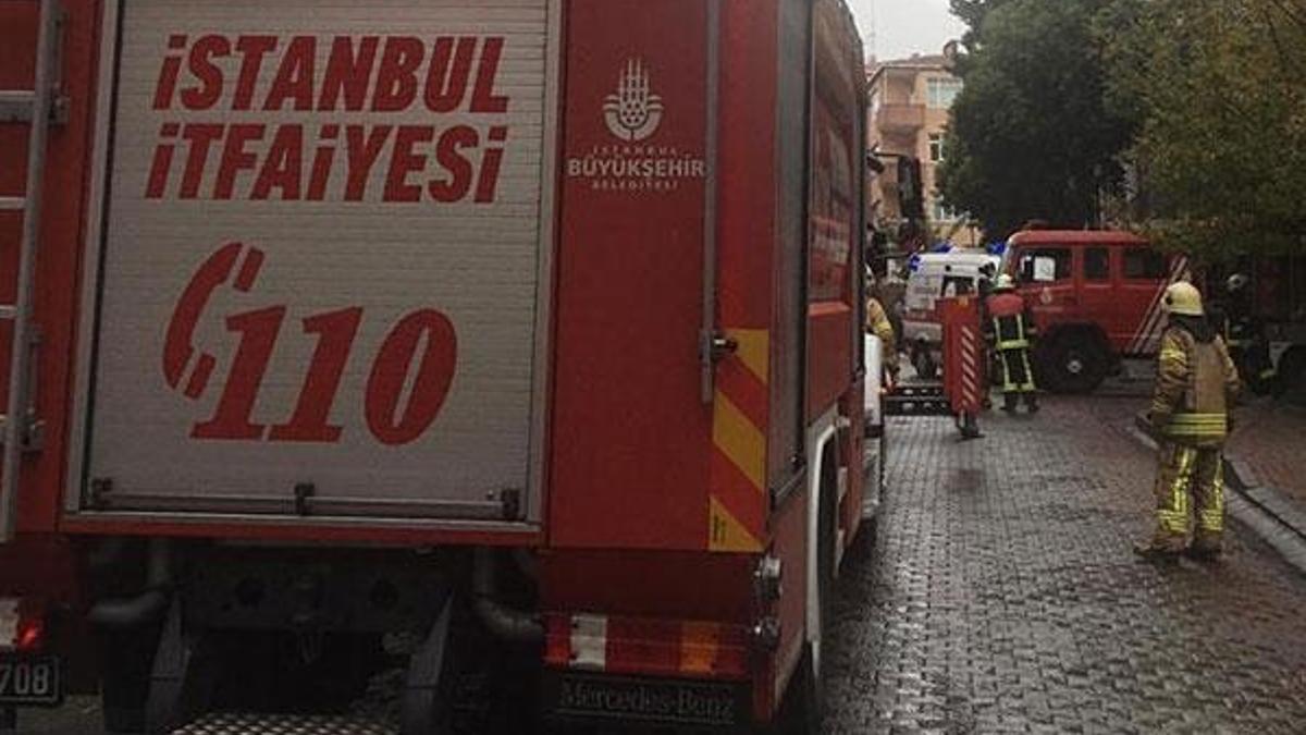 İstanbul'da otel inşaatında yangın!