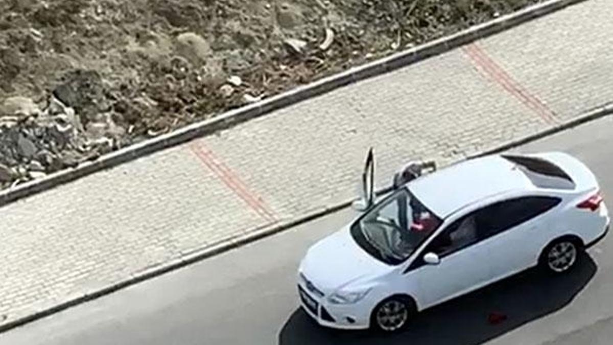 Avcılar'da korku dolu anlar! Aracın içinde genç kadını...