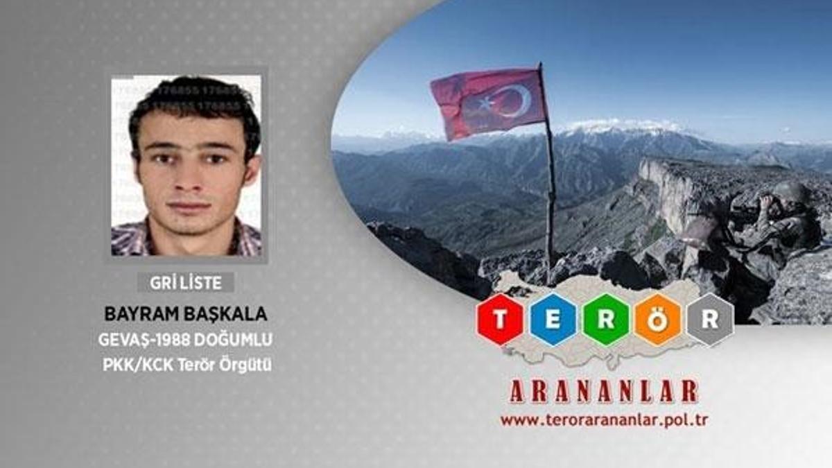 Etkisiz hale getirilen terörist 'Bayram Başkala' çıktı!