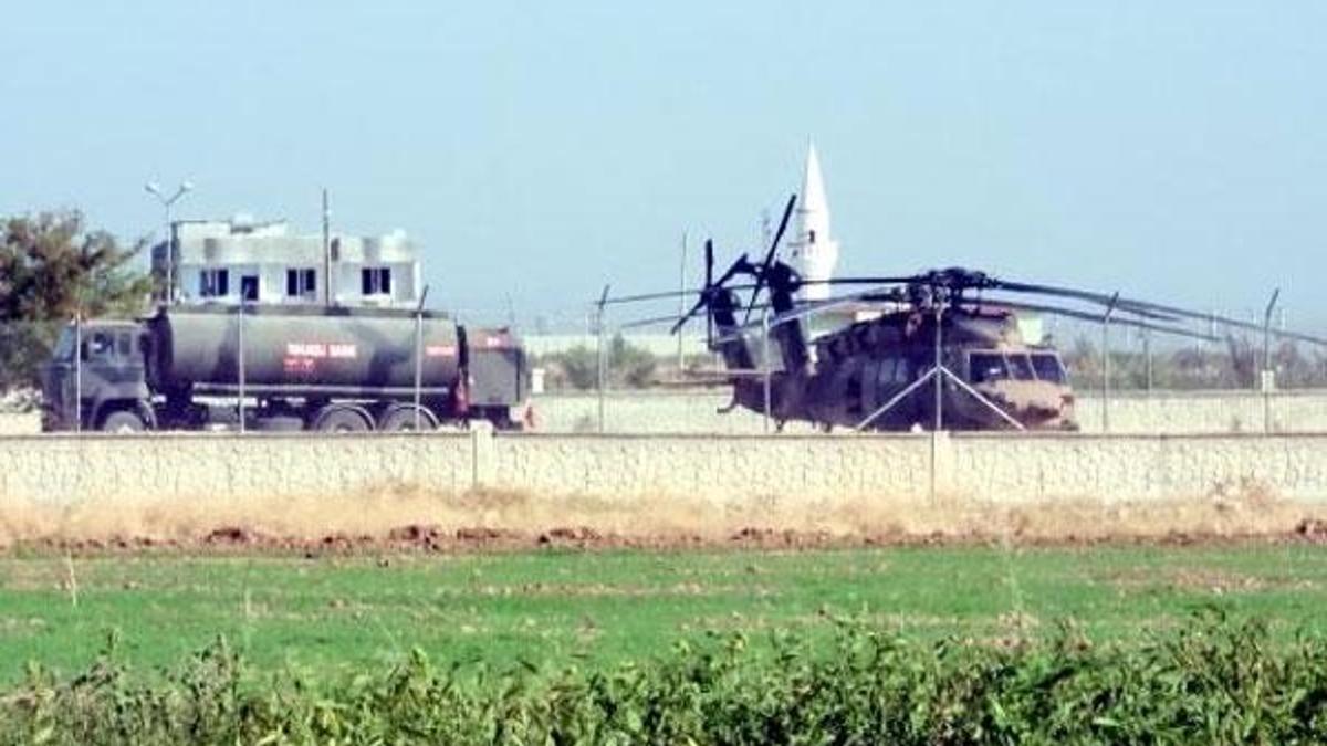 Suriye sınırında helikopter hareketliliği!