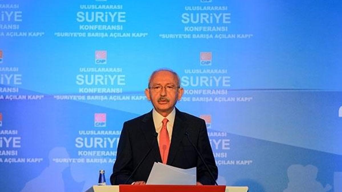 CHP Genel Başkanı Kemal Kılıçdaroğlu Suriye konferansında konuştu