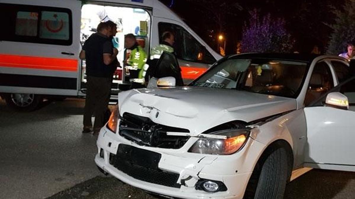 Polisin dur ihtarına uymadı, kaçarken kaza yaptı