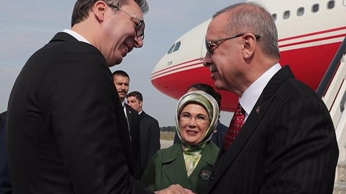 Cumhurbaşkanı Erdoğan Sırbistan'da