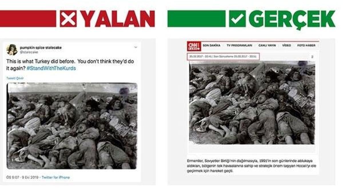 Terör örgütü yanlılarından "Barış Pınarı Harekatı" manipülasyonu