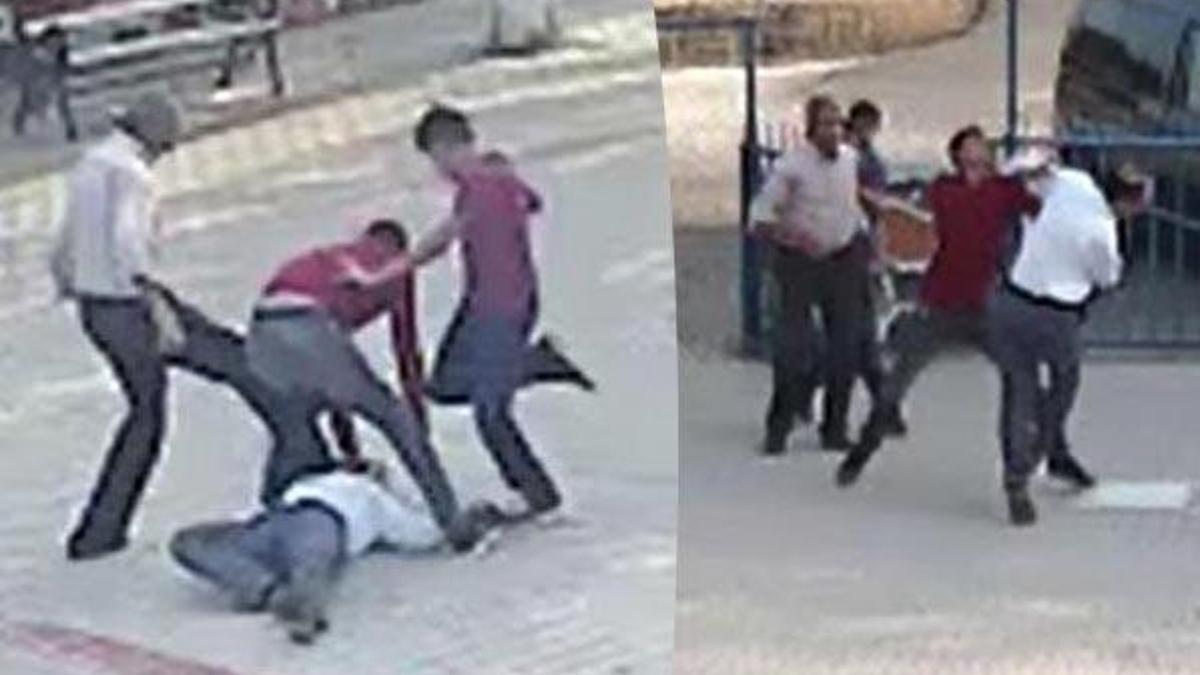 Öğrencilerin önünde öğretmeni dövmüşlerdi! Baba-oğul tutuklandı