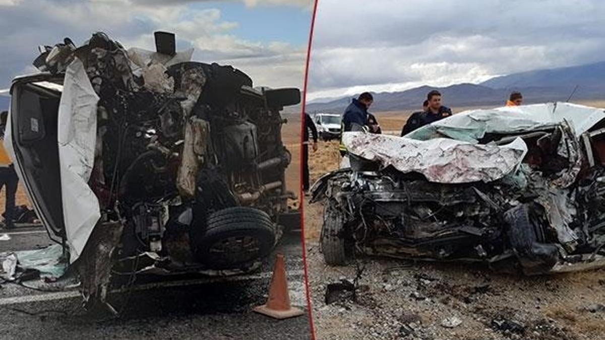 Van'da araçlar kafa kafaya çarpıştı! Çok sayıda ölü ve yaralı var