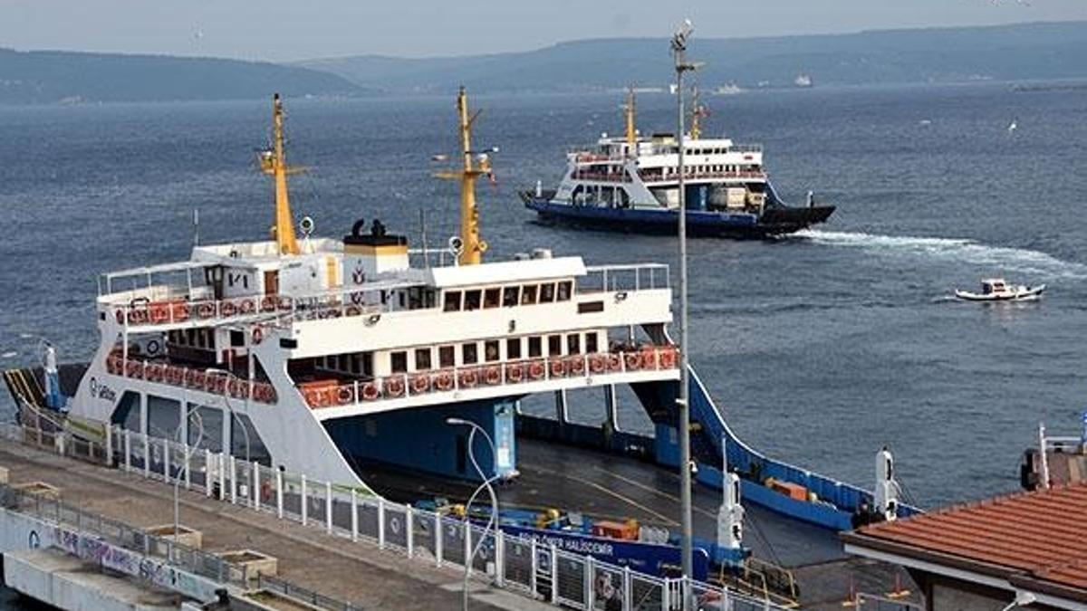 Gökçeada'ya feribot seferleri iptal edildi