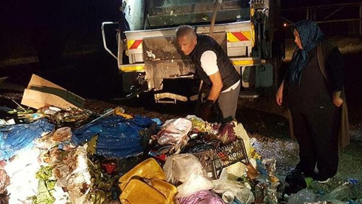 Yaptığı hata nedeniyle 2 ton çöpün içinde 1 saat aradı!