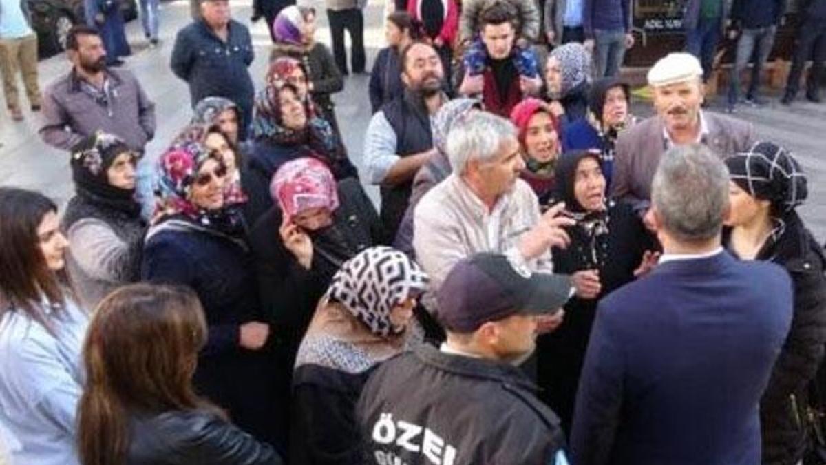 Başkan ile mahalleli arasında gerginlik çıktı