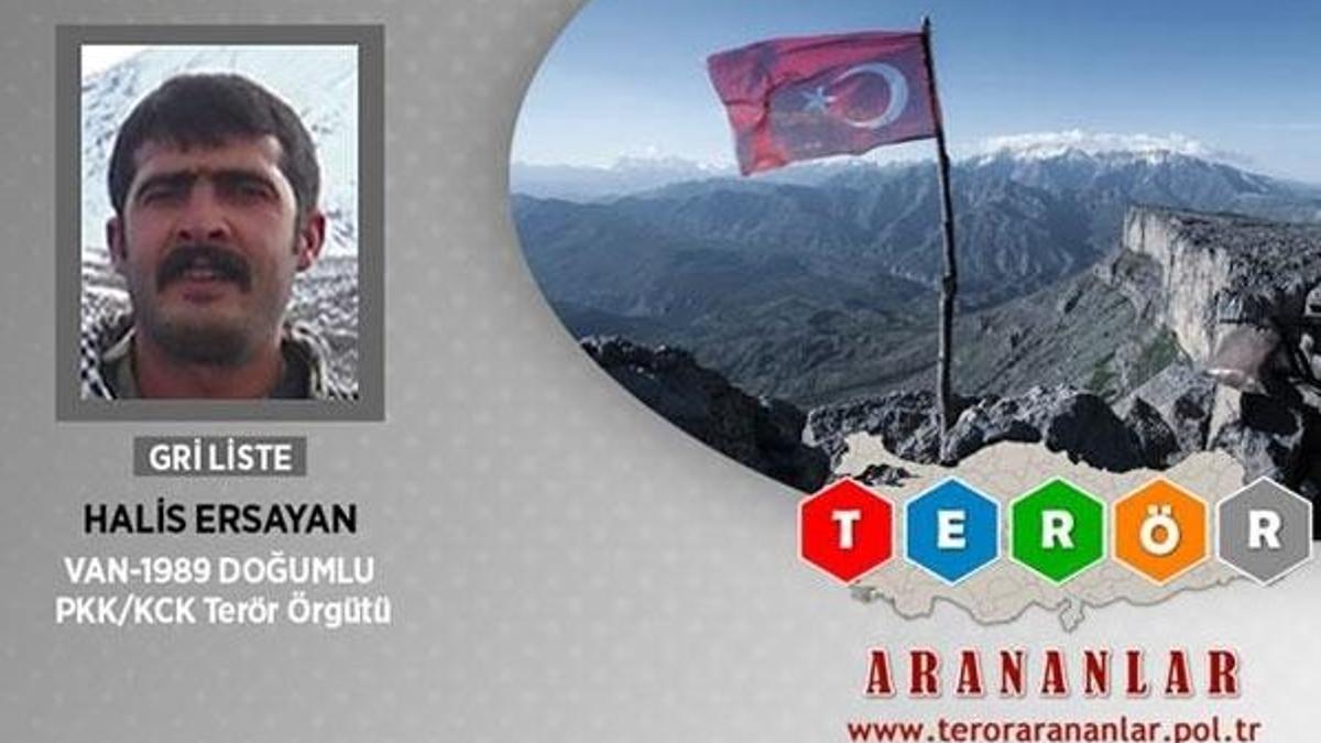 Halis Ersayan etkisiz hale getirildi