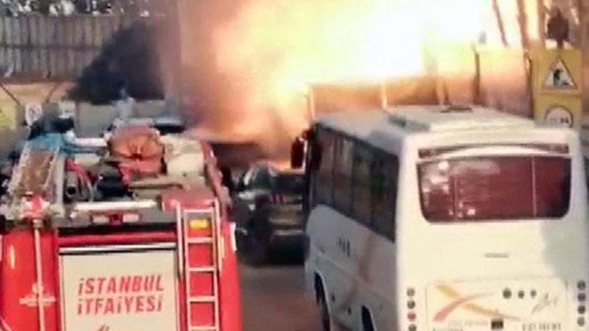 Kadıköy’de patlama anı kamerada