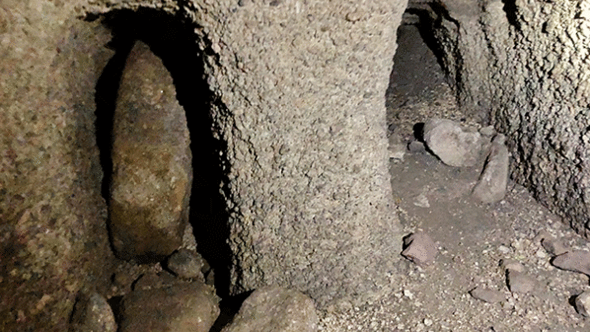 1300 metre uzunluğunda yeraltı şehri bulundu