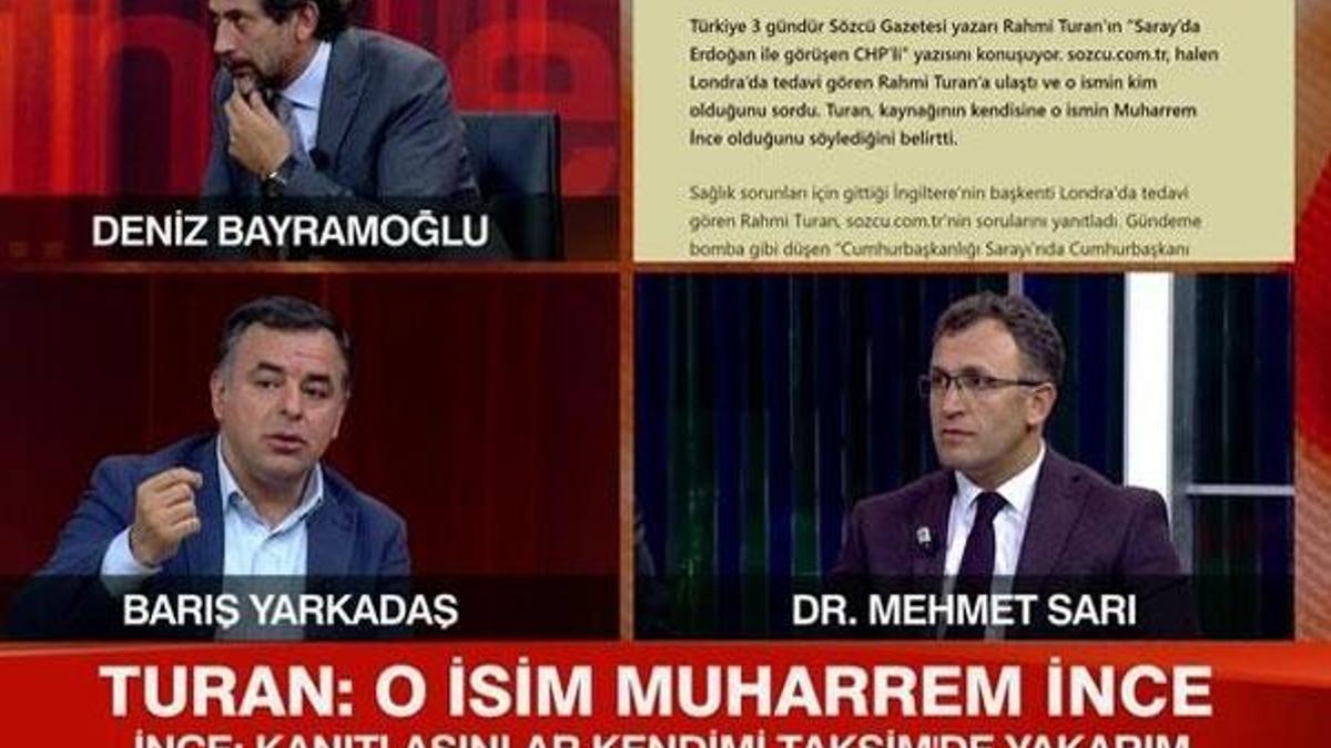Rahmi Turan canlı yayında 'Muharrem İnce' dedi! Ortalık karıştı