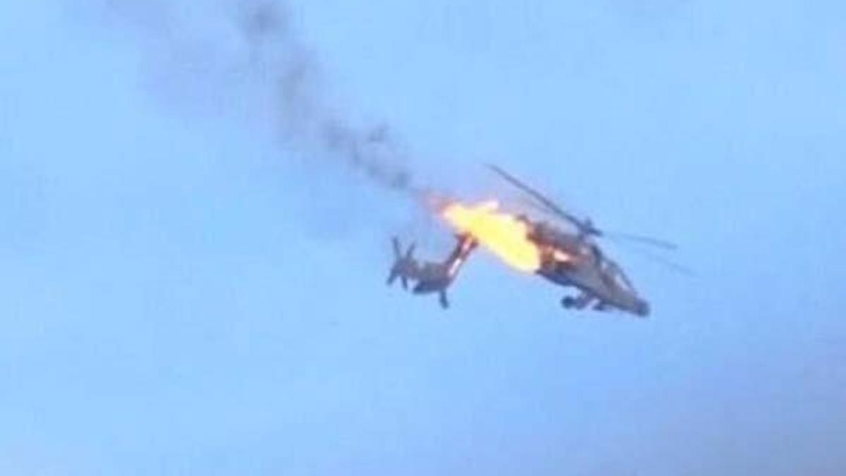 Husiler, helikopteri füzeyle vurdular!