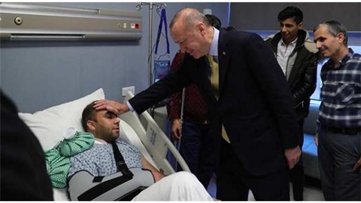 Cumhurbaşkanı Erdoğan'dan hasta ziyaretleri