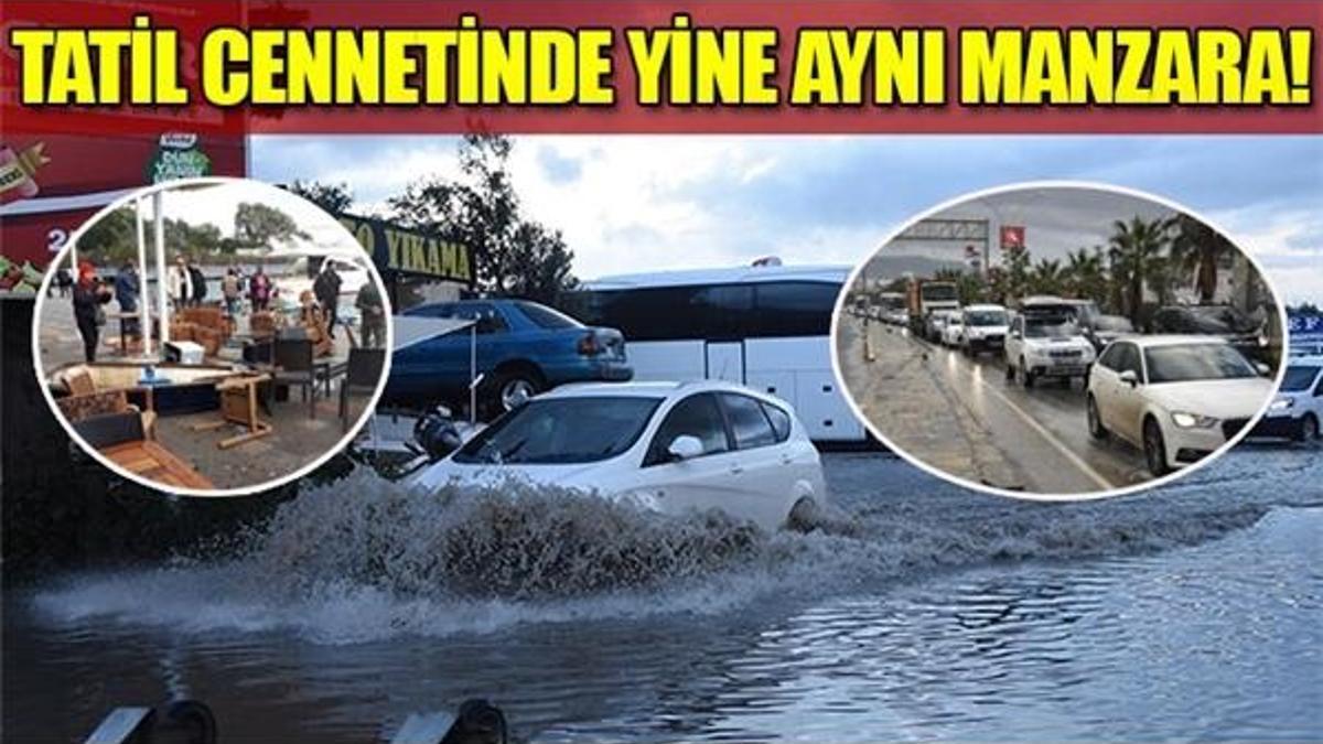 Tatil cennetinde aynı manzara!