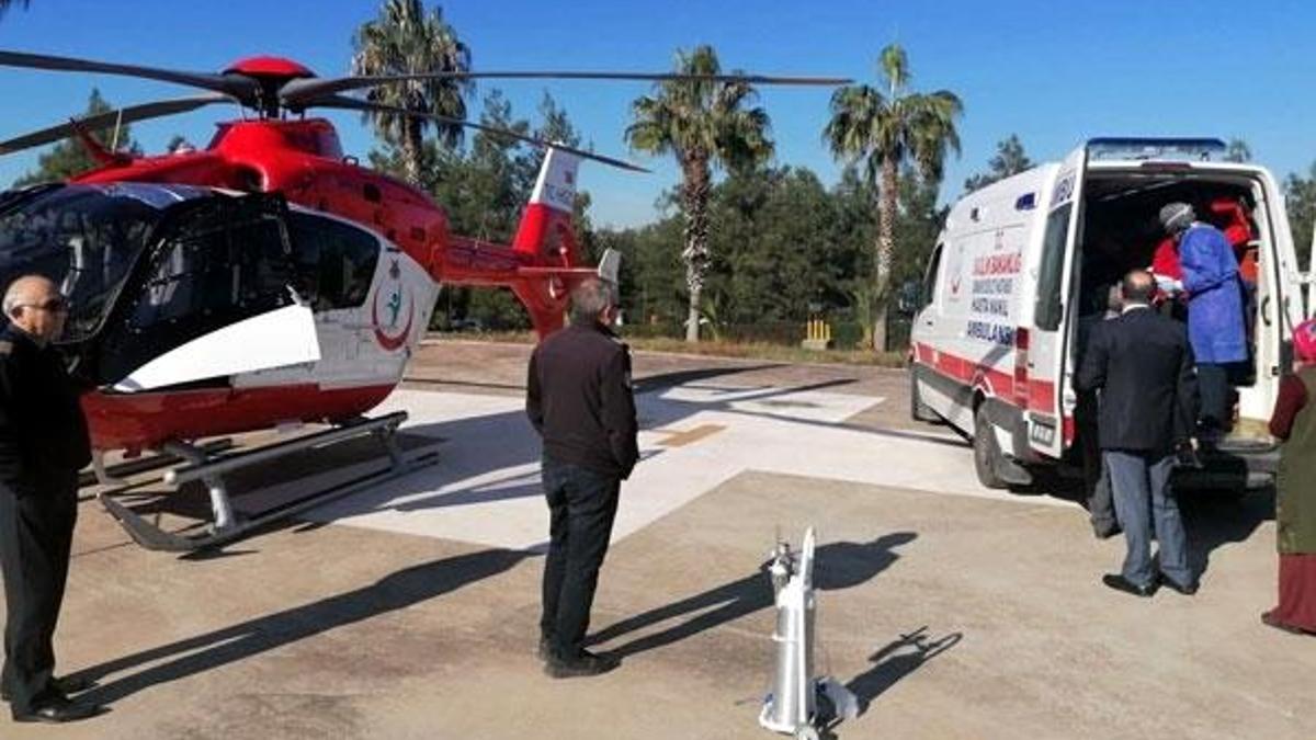 Ambulans helikopter, Hadise bebek için havalandı