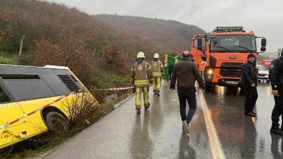 Çekmeköy'de İETT otobüsü kontrolden çıktı!
