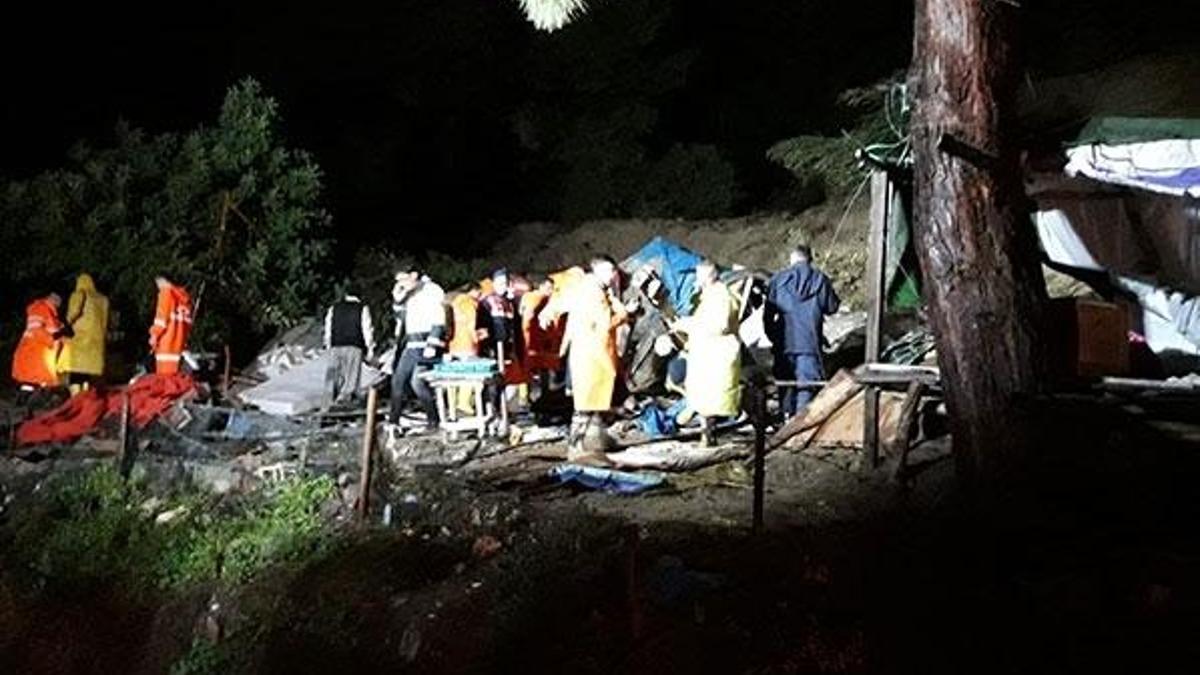 Mersin'de heyelan 1 kişi toprak altında kaldı