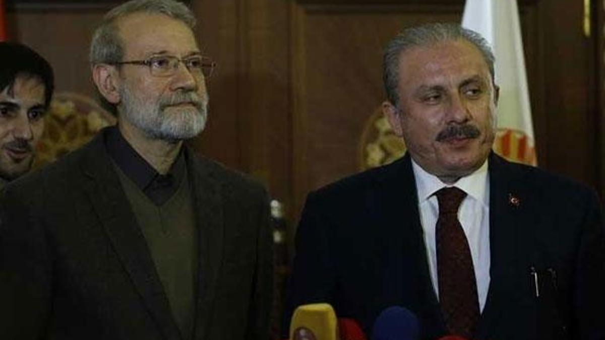 TBMM Başkanı Şentop, Laricani ile görüştü