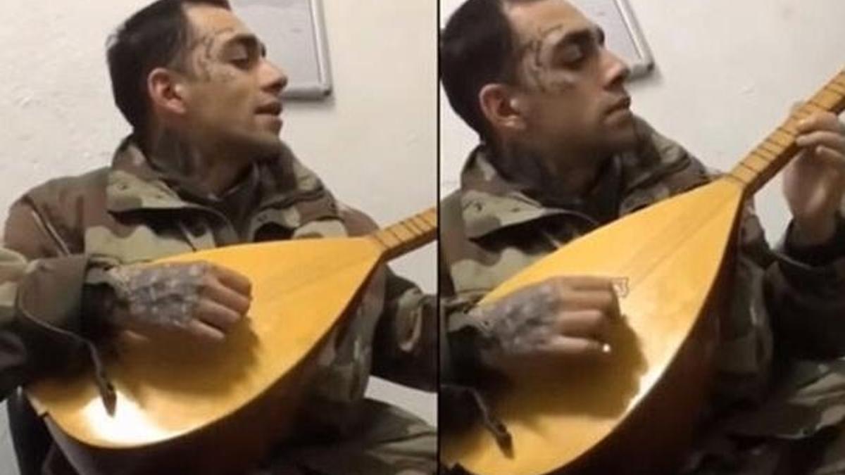Ezhel’in askerde türkü söylediği görüntüler ortaya çıktı