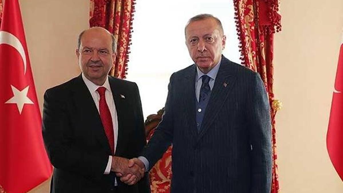 Cumhurbaşkanı Erdoğan, Ersin Tatar ile görüştü