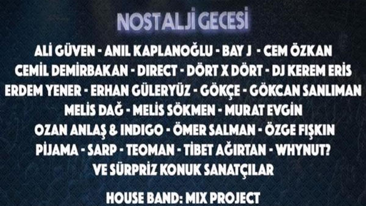 Nostalji gecelerinin ikincisi sahnede!