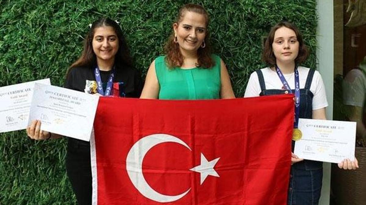 Türk öğrencilere uluslararası bilim yarışmasında 2 altın madalya
