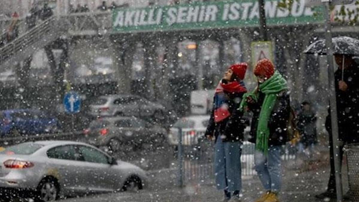 İstanbul'da kar yağışı başladı!