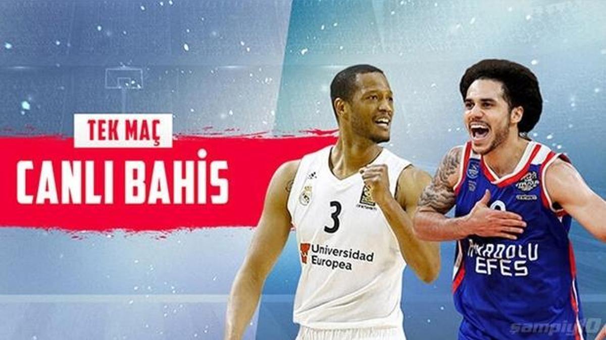 Anadolu Efes, Real Madrid deplasmanında! Heyecan Misli.com'da...