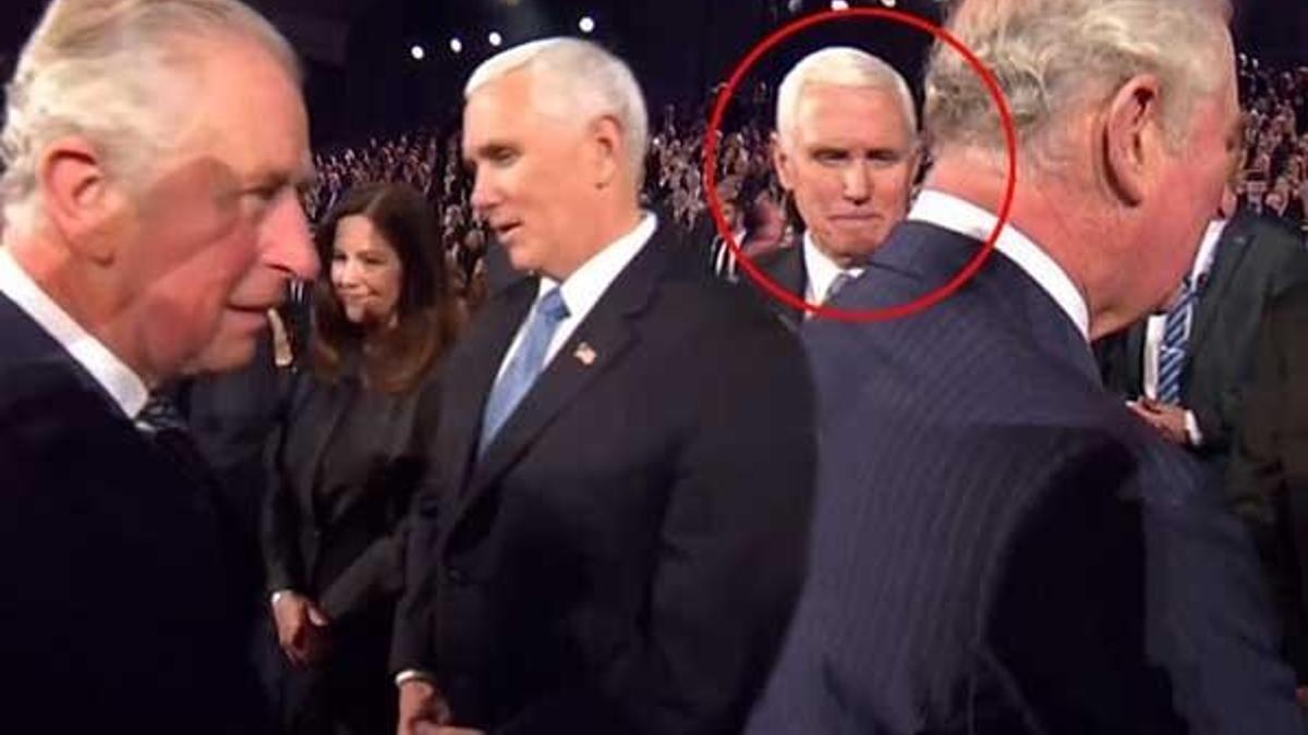 Prens Charles, Mike Pence'in elini sıkmadı! İki ülke arasında kriz çıktı...