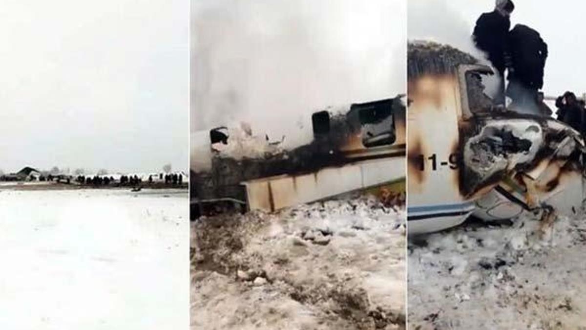 Afganistan'da uçak düştü! Gelen ilk görüntülerle dünya sarsıldı