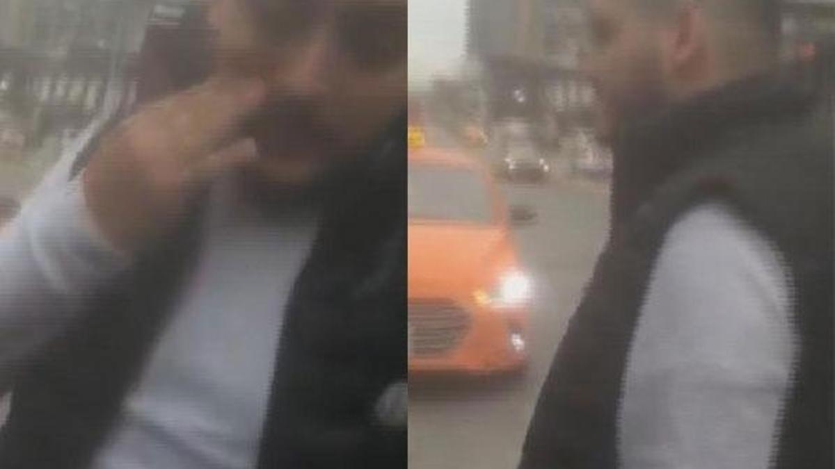Yol kesip evrak kontrolü yapan taksici, gözaltına alındı