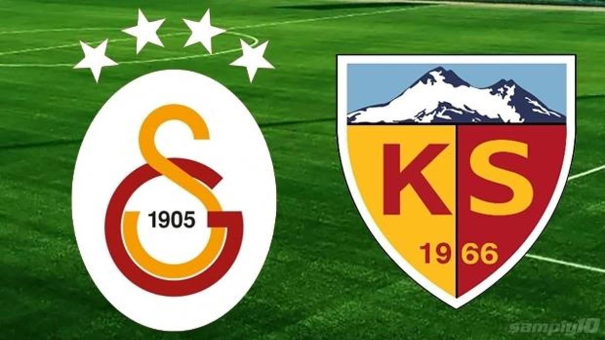 Galatasaray - Kayserispor mücadelesinde 11'ler belli oldu!