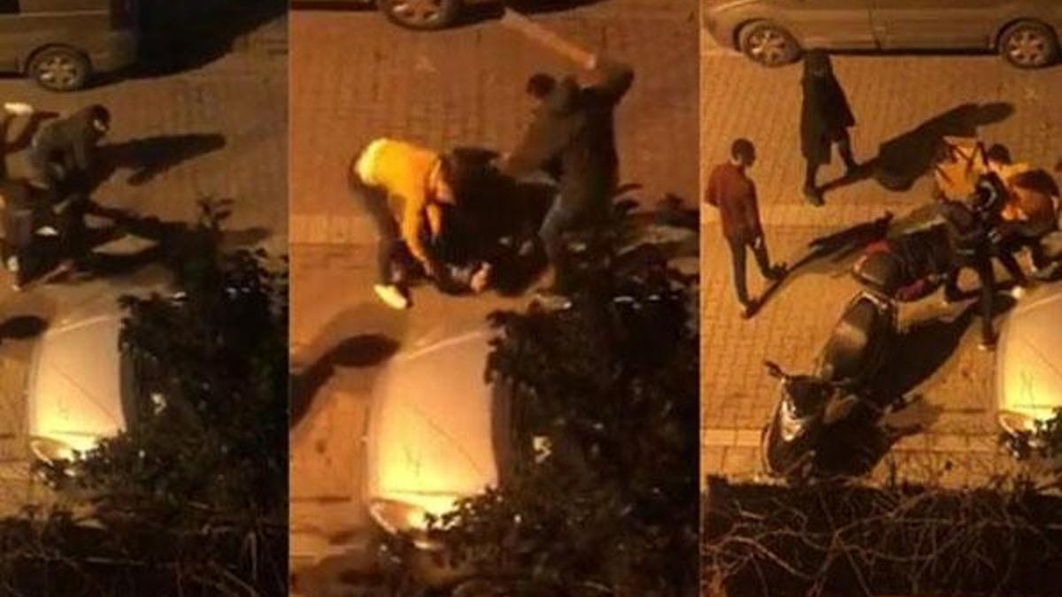 Avcılar'da şok görüntüler! Öldüresiye dövdüler