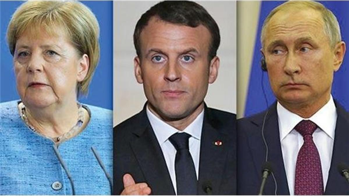 Merkel ve Macron'dan Putin'e İdlib çağrısı